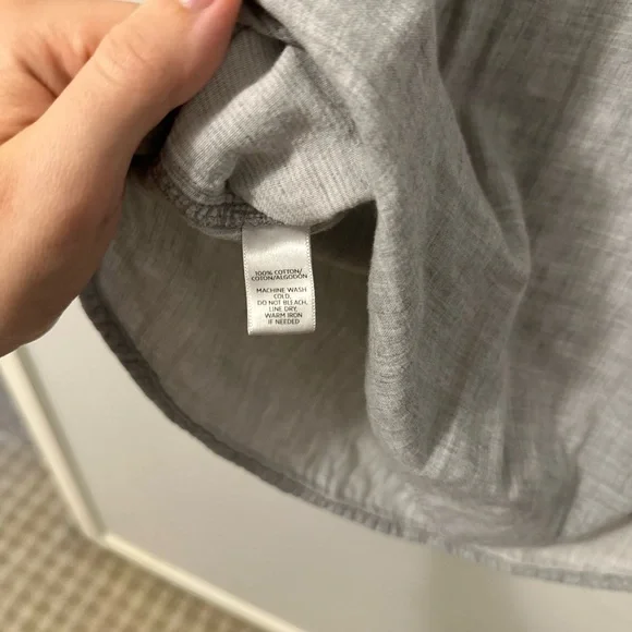 Lou & Grey Heathered Gray Blouse - Popover shirt - Picture 4 of 6